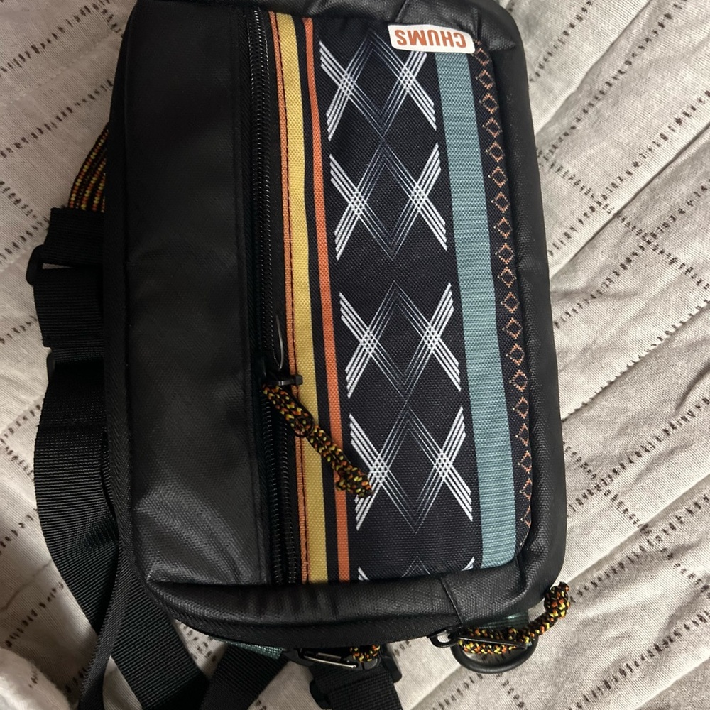 Chums Black and Multicolor Women's Messenger Bag